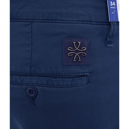 Elegante Slim Fit Chino-broek in blauw