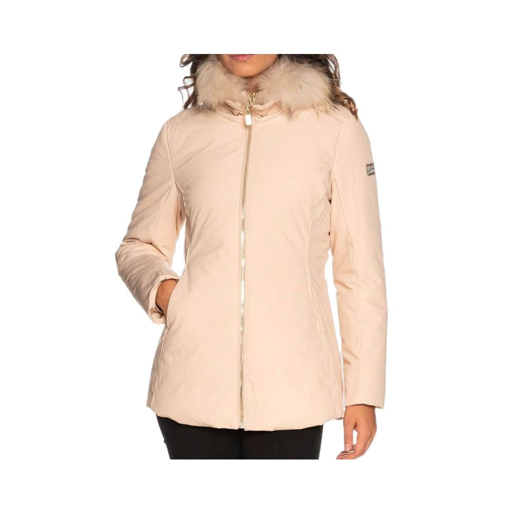 Beige Polyamide Women's Jacket