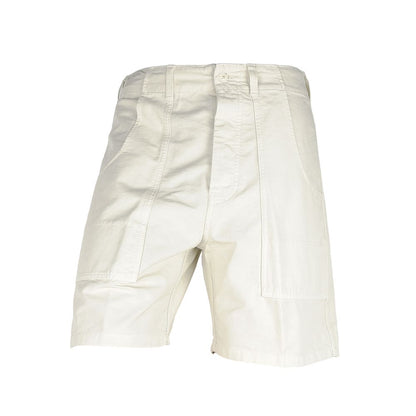 Witte katoenen Bermuda Short voor heren