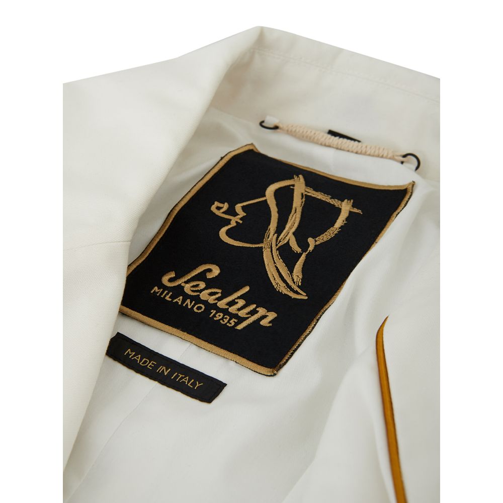 Elegant White Polyamide Jacket