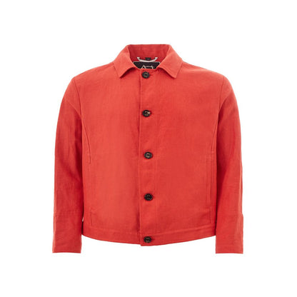 Elegante oranje polyester jas