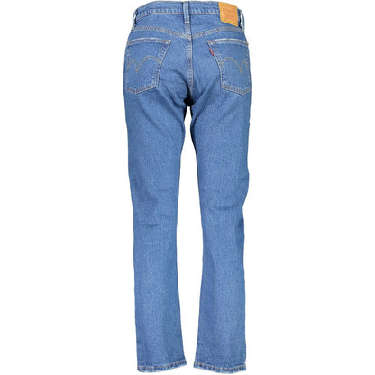 Blauwe katoenen jeans en broek