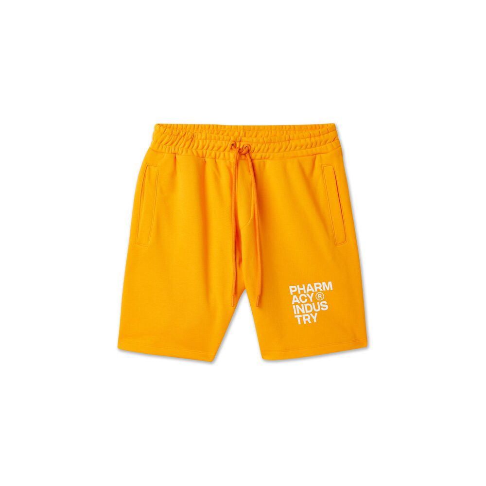 Chique oranje katoenen broek met logodetail