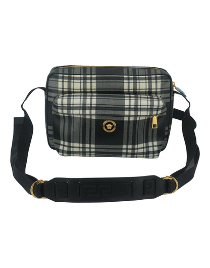 Elegante grijze leren crossbodytas