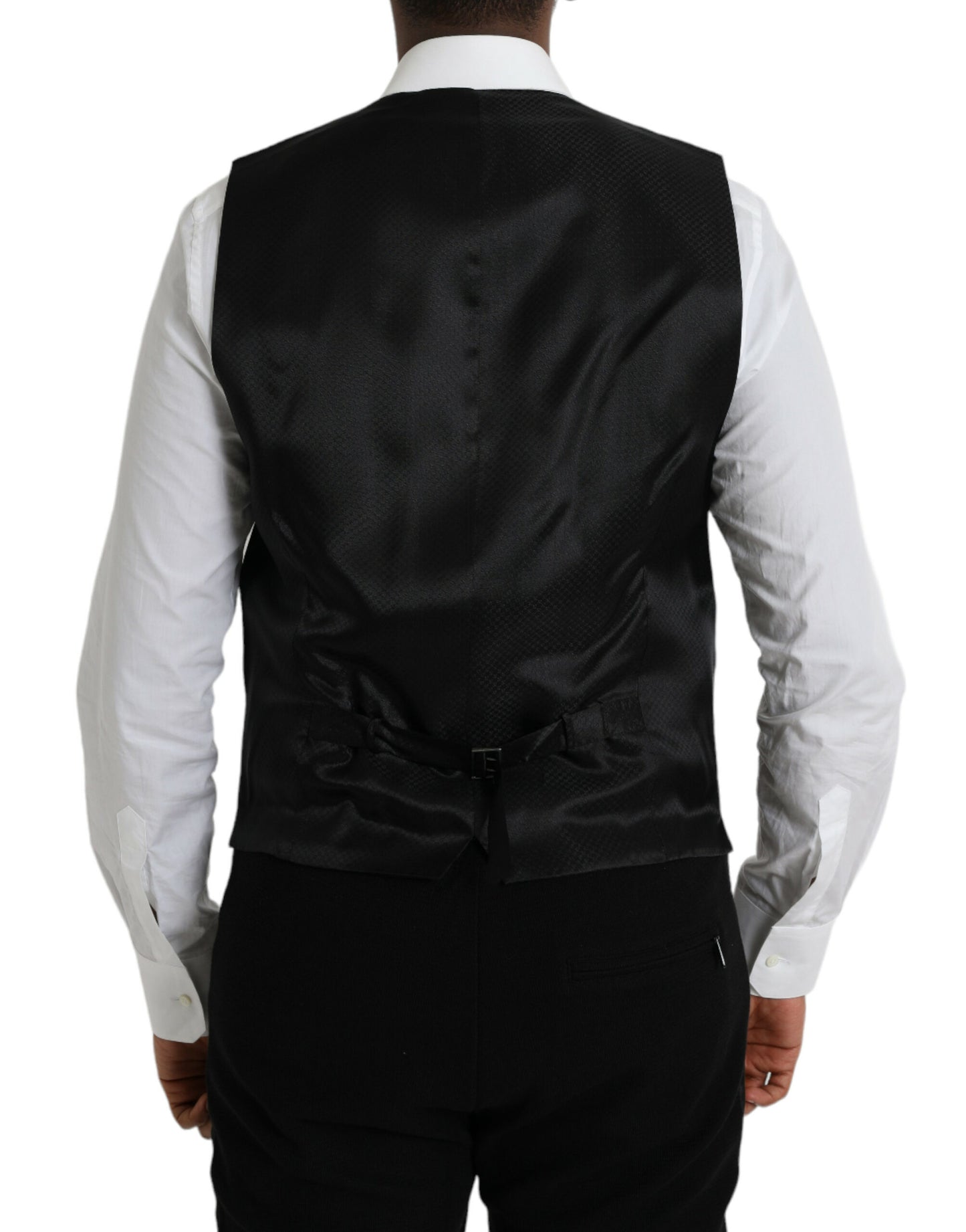 Bruine wollen vestjurk, formeel vest