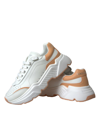 Witte Perzik DAYMASTER Leren Sneakers Schoenen