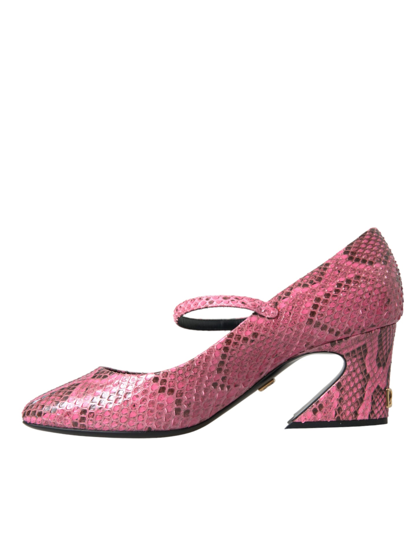 Roze Python leren Mary Jane hakken schoenen