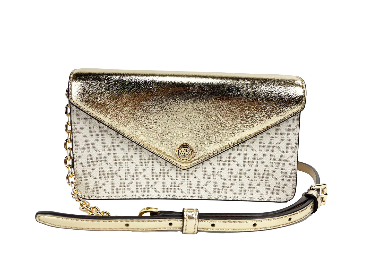 Jet Set Travel Pale Gold Kleine Flap Clutch Crossbody Tas