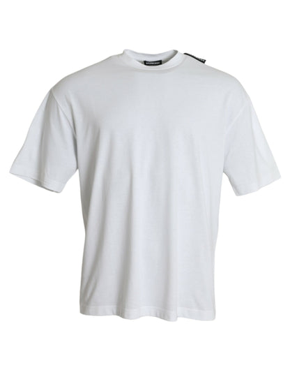 Off White katoenen jersey T-shirt met ronde hals