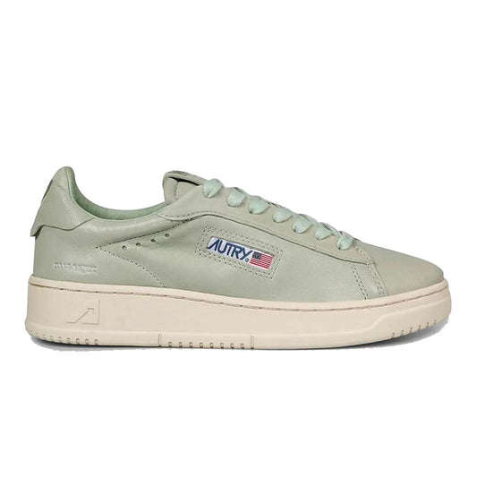 Groene leren sneaker