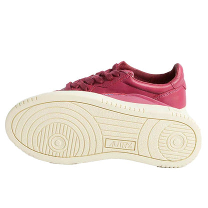 Fuchsia leren Di Capra sneaker