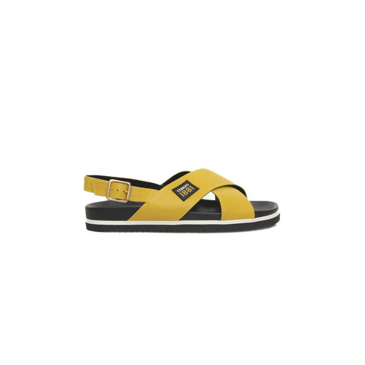 Yellow Calf Leather Women Sandal