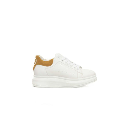 White Leather Women Sneaker