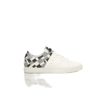 Witte leren herensneaker