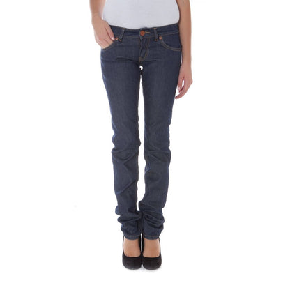 Blauwe katoenen jeans en broek