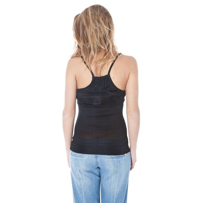 Zwarte viscose top en T-shirt