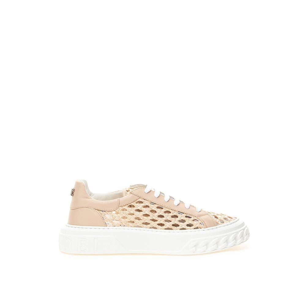 Casadei chique beige leren sneakers