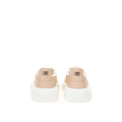 Casadei chique beige leren sneakers