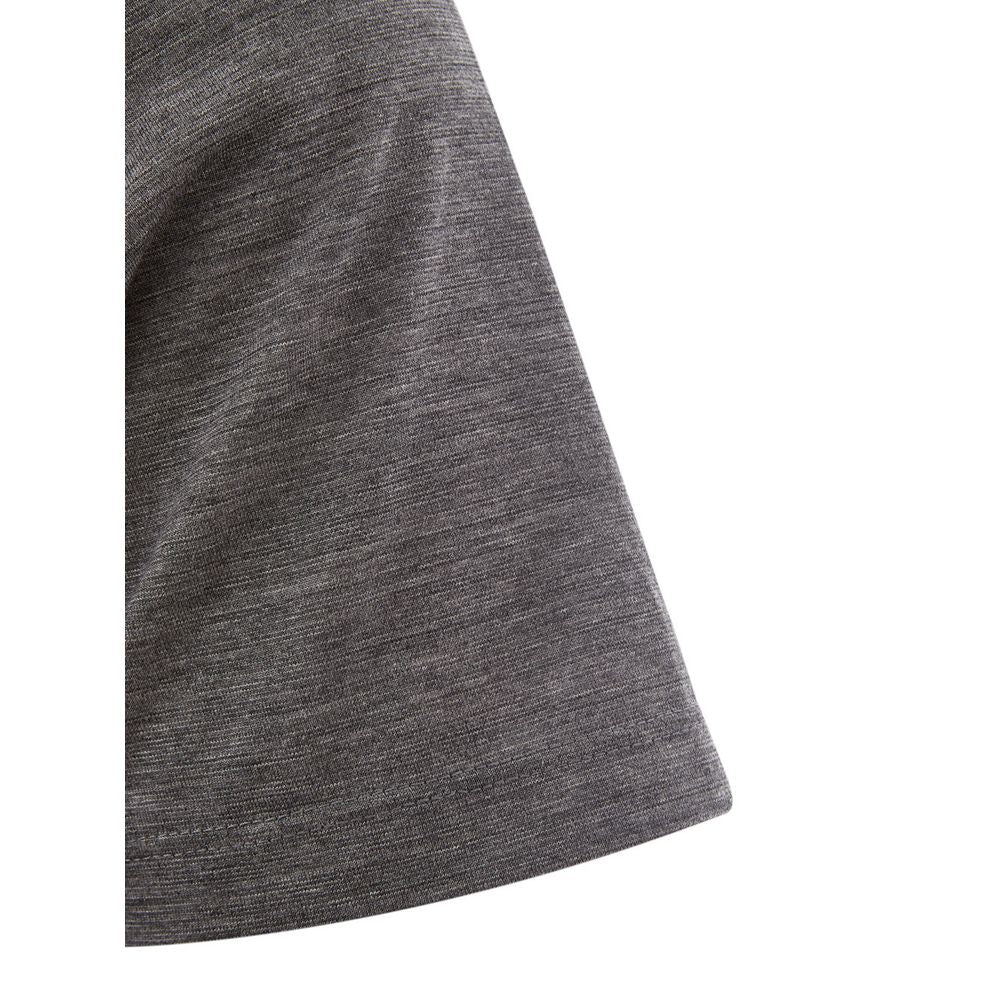 Elegant Gray Woolen Designer T-Shirt