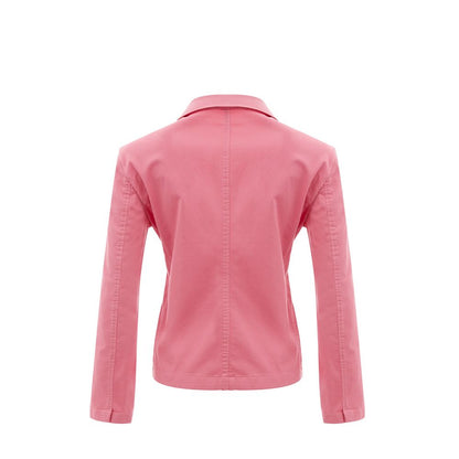 Elegant Pink Cotton Jacket for Her