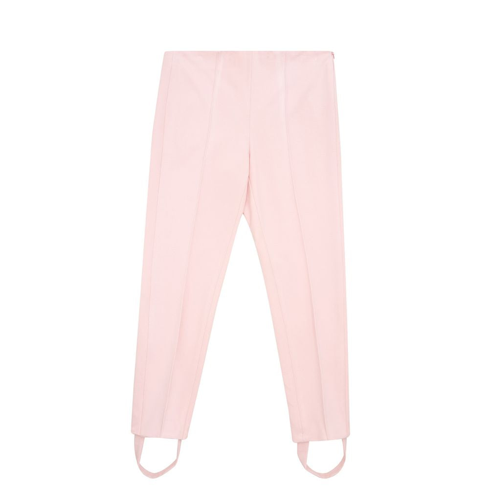 Elegante roze viscose broek voor een chique stijl