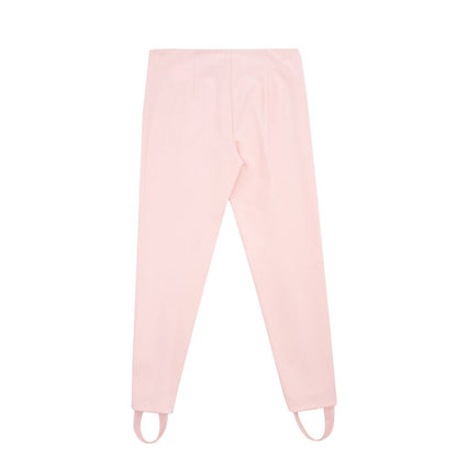 Elegante roze viscose broek voor een chique stijl