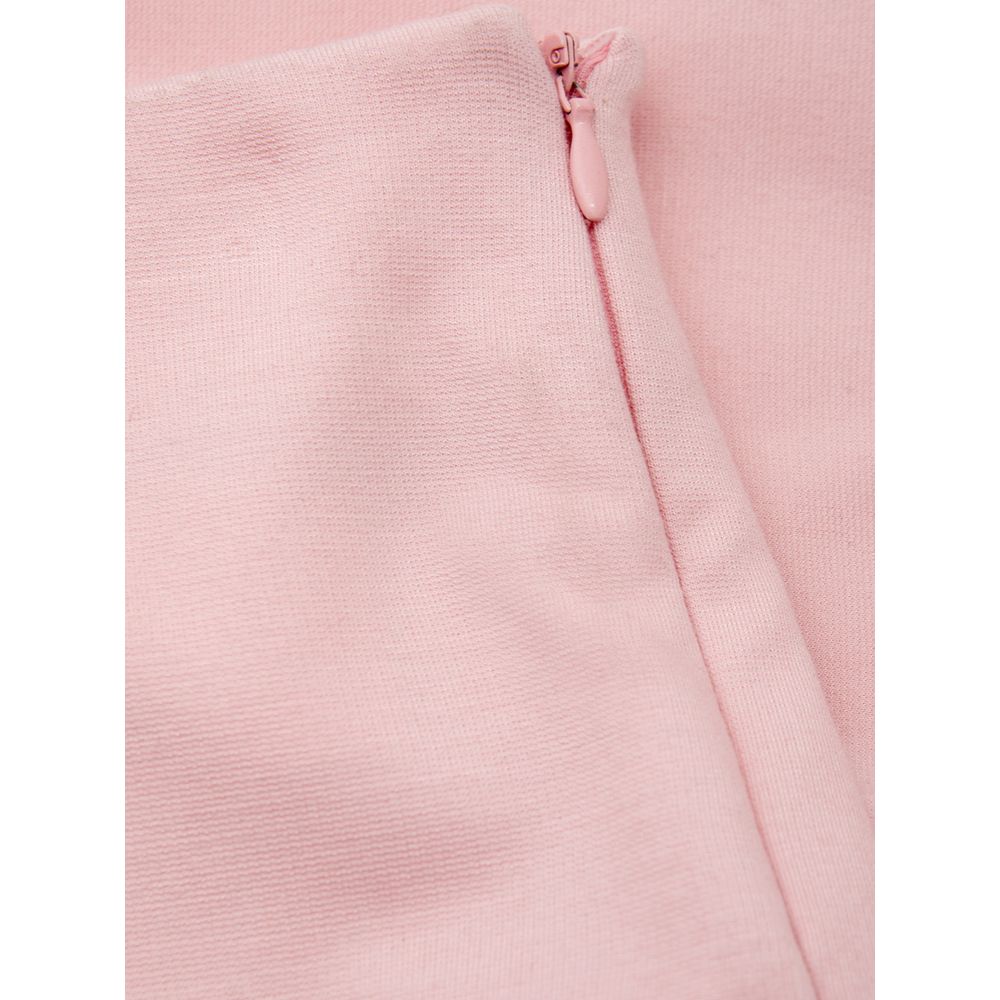 Elegante roze viscose broek voor een chique stijl