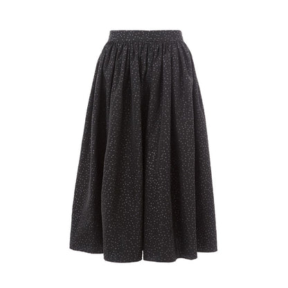 Elegante zwarte polyethyleen midi-rok