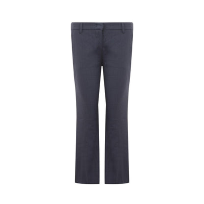 Chique blauwe linnen broek