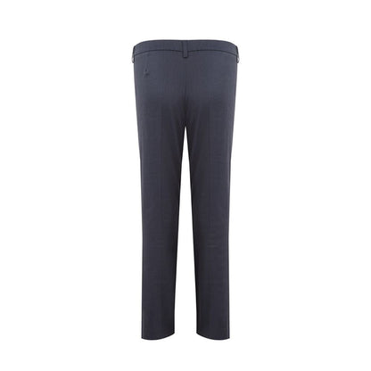 Chique blauwe linnen broek