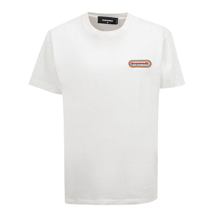 Chique witte katoenen basis-T-shirt