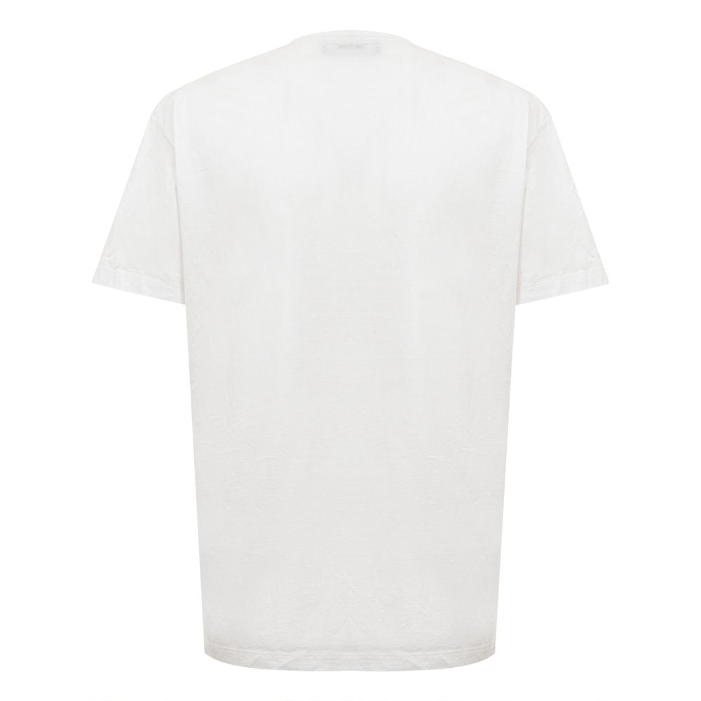 Chique witte katoenen basis-T-shirt