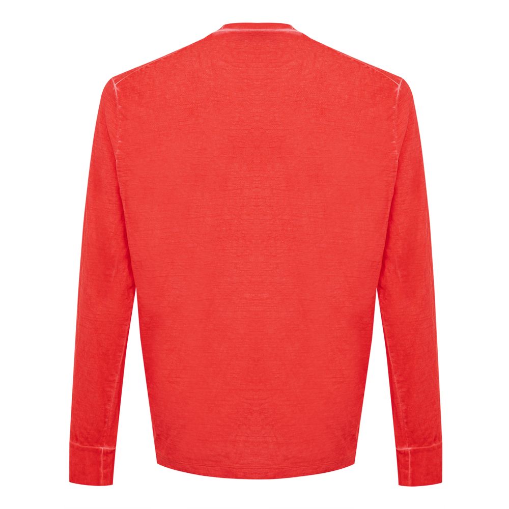 Rood katoenen T-shirt