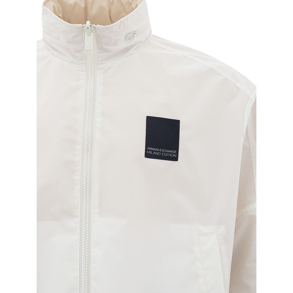 Beige Polyamide Jacket for the Modern Man