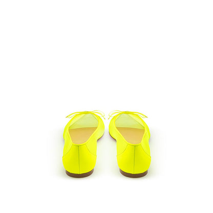 Sunshine Yellow Mesh Flat Elegance