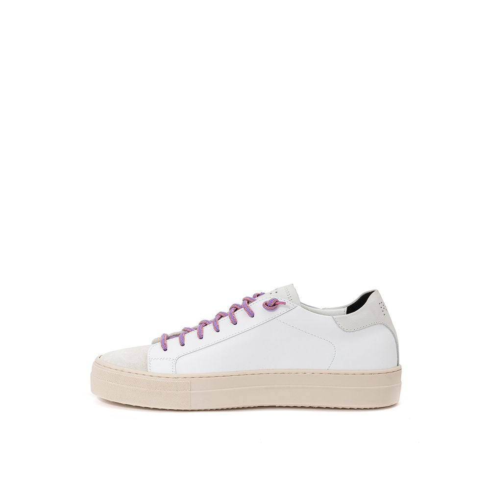 Witte leren sneaker