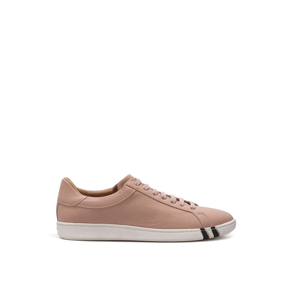 Elegante roze leren sneakers voor dames