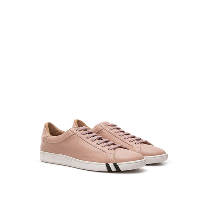 Elegante roze leren sneakers voor dames