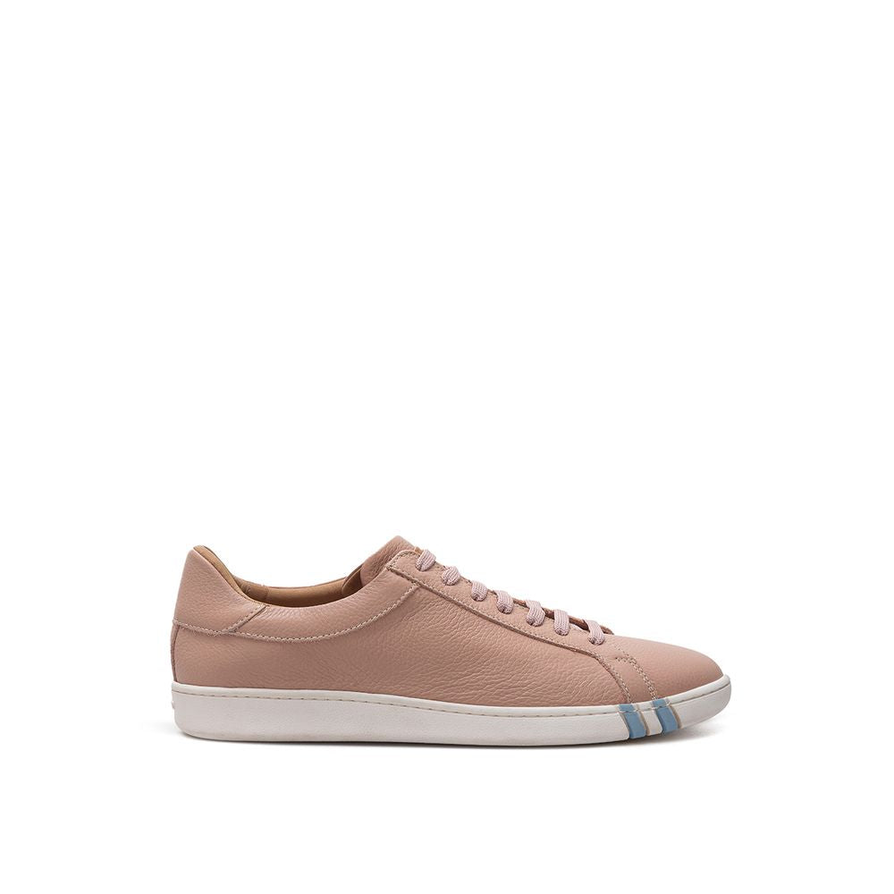 Elegante roze leren sneakers