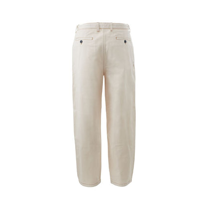 Beige katoenen chique broek