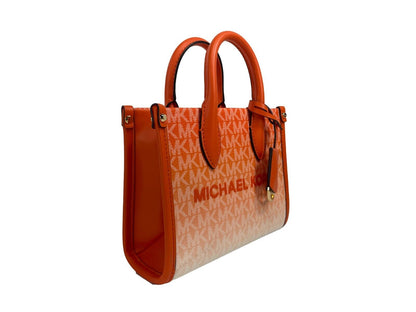 Mirella XS leren shopper tas met rits aan de bovenkant