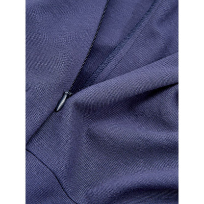 Blauwe viscose jurk