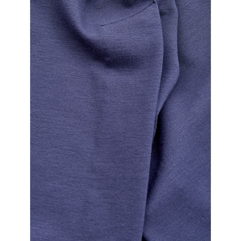 Blauwe viscose jurk