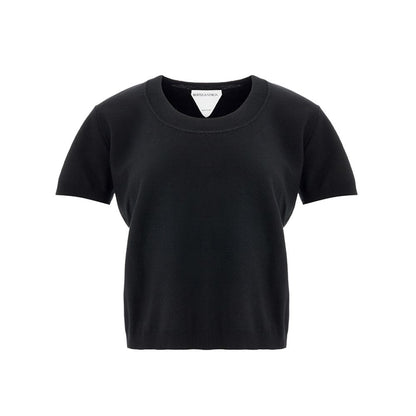 Zwarte kasjmier top en T-shirt