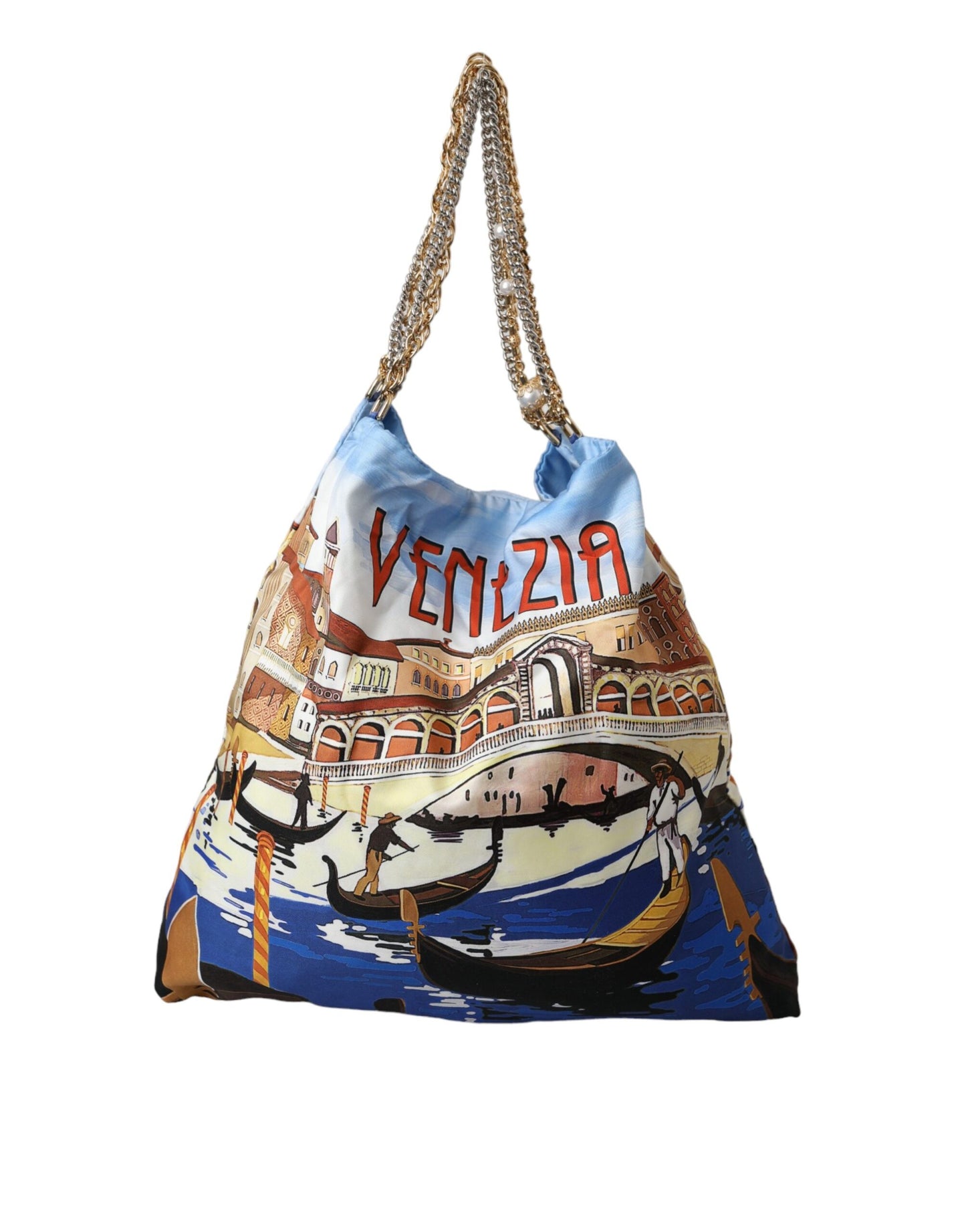 Multicolor Venezia Canvas Dames Shopping Tote Bag