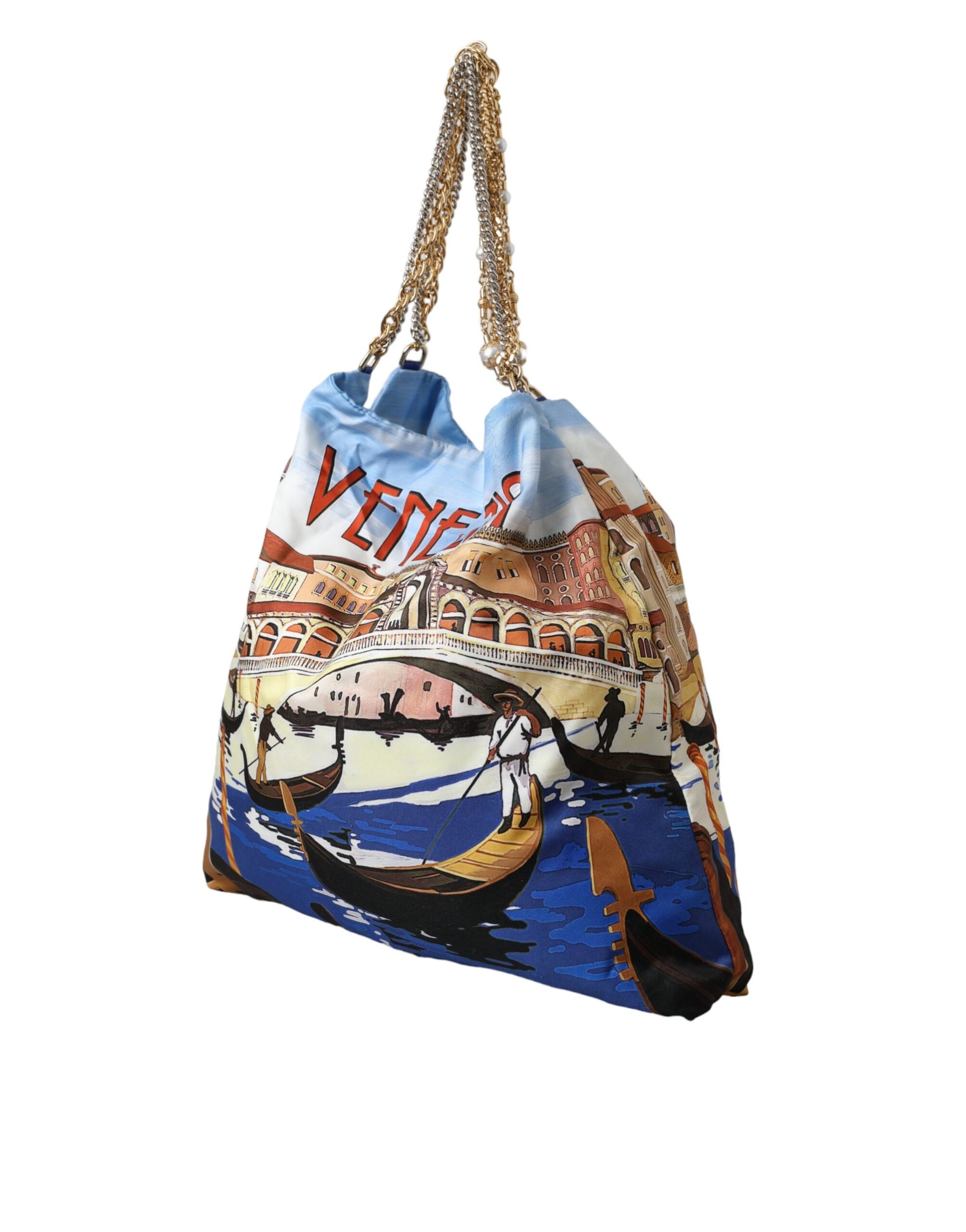 Multicolor Venezia Canvas Dames Shopping Tote Bag