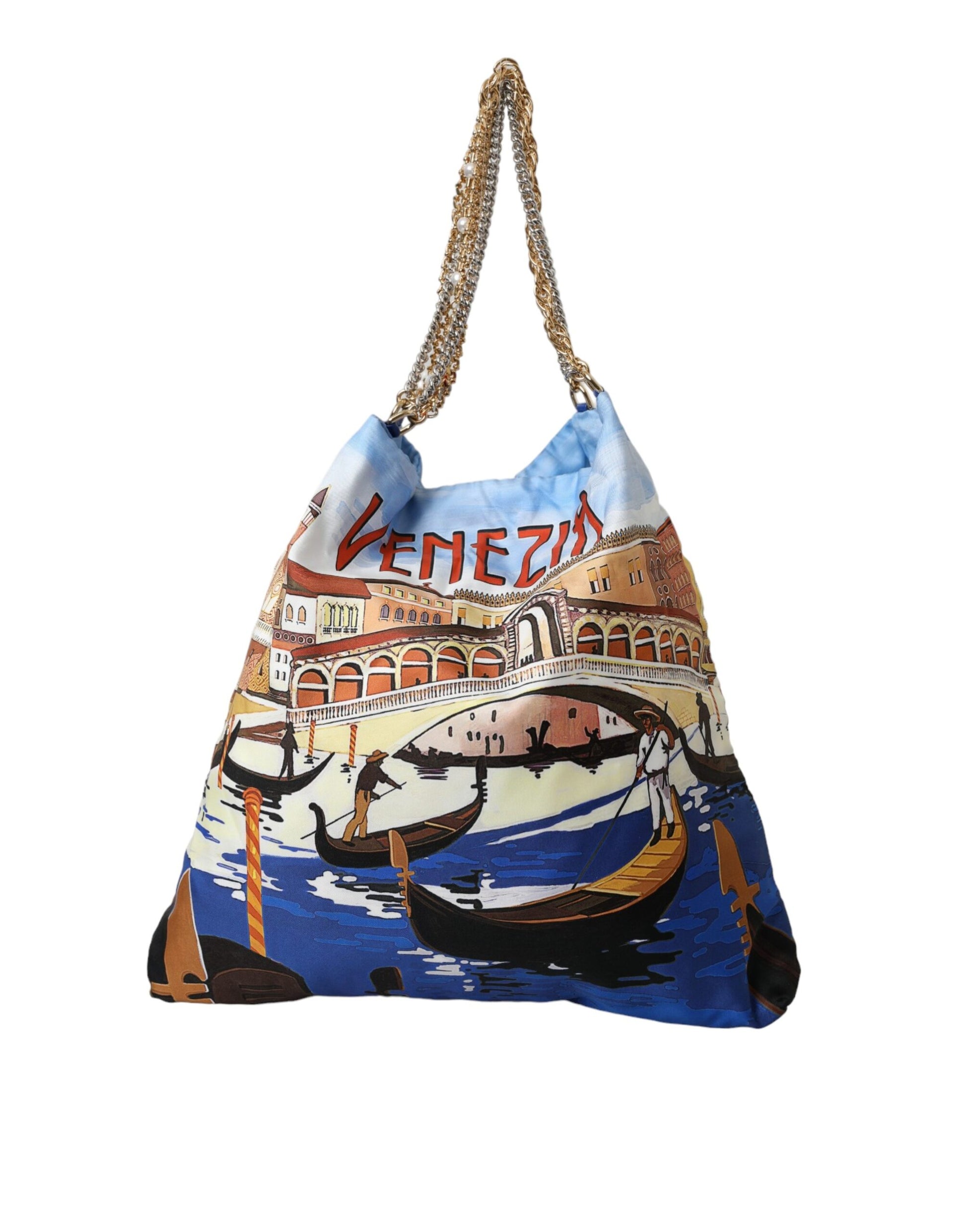 Multicolor Venezia Canvas Dames Shopping Tote Bag