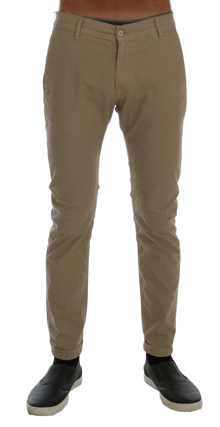 Beige Slim Fit Chino's voor een verfijnde stijl