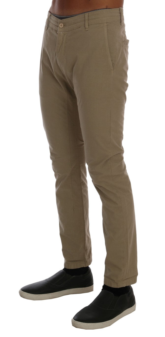 Beige Slim Fit Chino's voor een verfijnde stijl