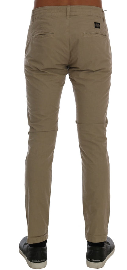 Beige Slim Fit Chino's voor een verfijnde stijl